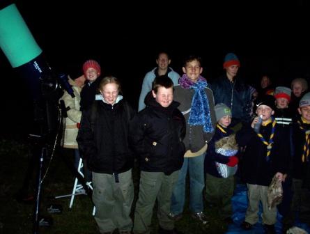 Trafalgar Victoria Cubs and Scouts Astronomy Night