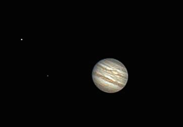 Jupiter's Red spot, can be seen when facing us... This Image from our 10 inch SMT scope and LPI planetary camera.